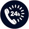 24/7 Emergency Roadside Assistance Icon